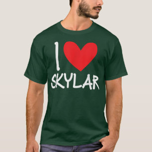 I Love Skylar Name Personalized Men Guy BFF Friend T-Shirt