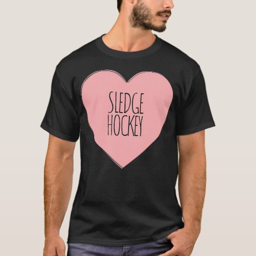 I Love Sledge Hockey T_Shirt