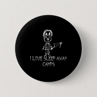 I Love Sleep Away Camps Halloween Costume Word Des Button
