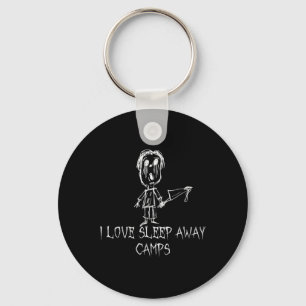 I Love Sleep Away Camps Halloween Costume Word Des Keychain