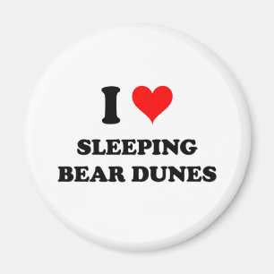 I Love Sleeping Bear Dunes Michigan Magnet