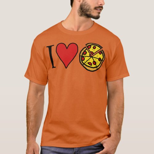 I Love Sliced Pizza on Pi Day T_Shirt