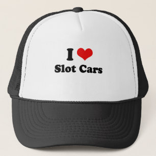 I Love Slot Cars Tshirt Trucker Hat
