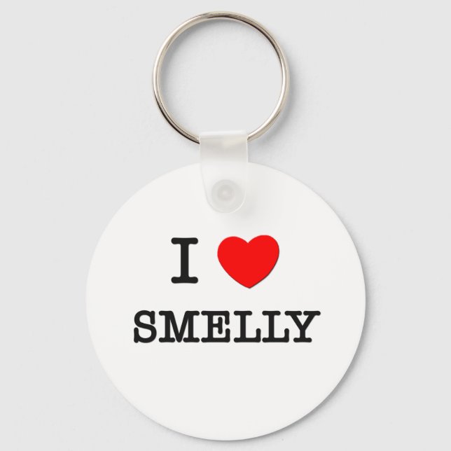 I Love Smelly Keychain (Front)