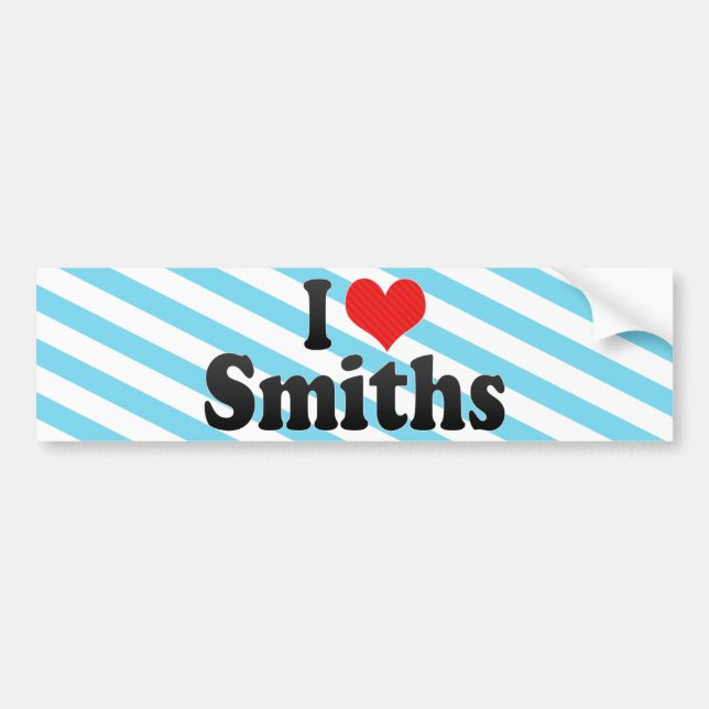 I Love Smiths Bumper Sticker (Front)