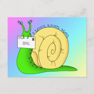 I Love Snail Mail (Gradient) - Postcard