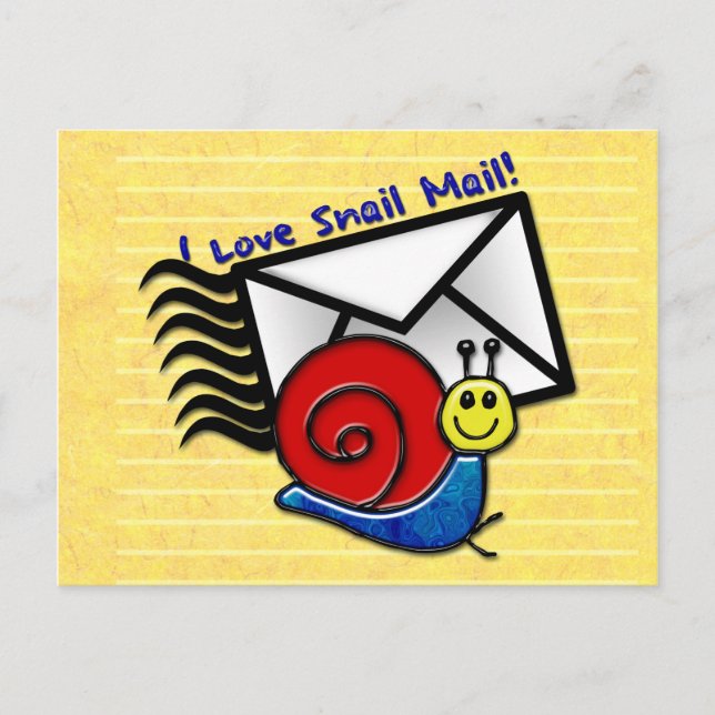 I Love Snail Mail! (The Postcard) Postcard (Front)