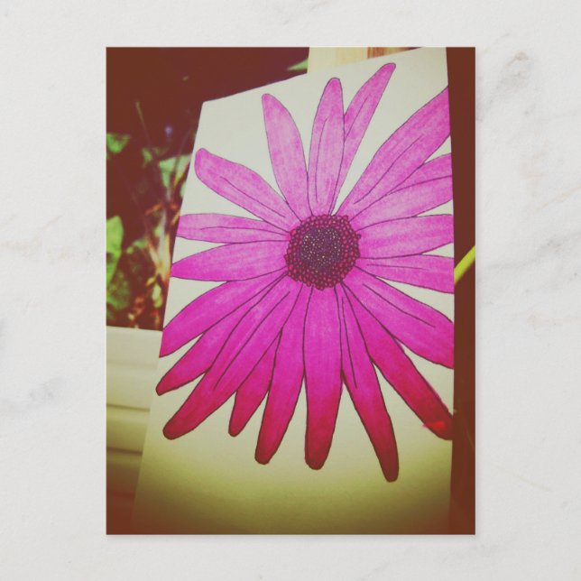 I Love Snailmail - Sunflower Postcard (Front)