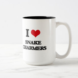 I love Snake Charmers Two-Tone Coffee Mug