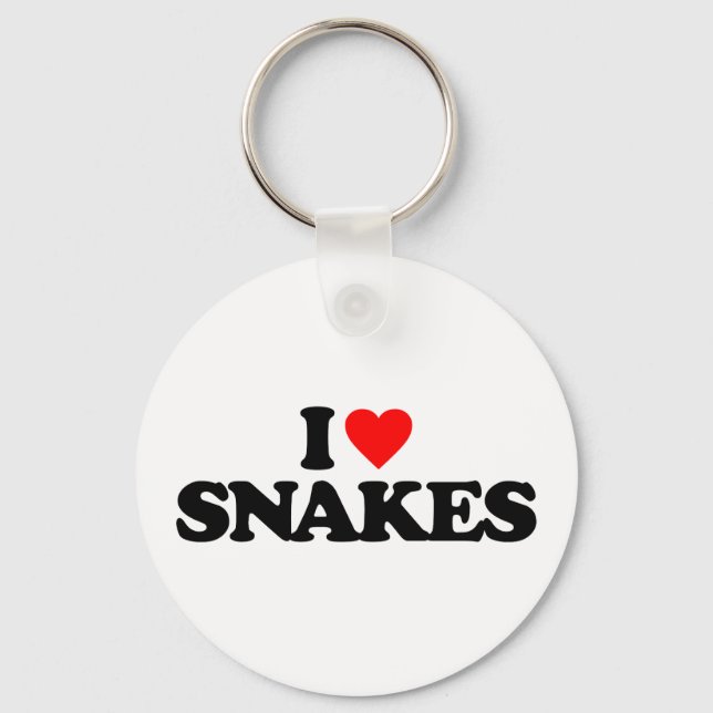 I LOVE SNAKES KEYCHAIN (Front)