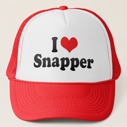 I Love Snapper Trucker Hat