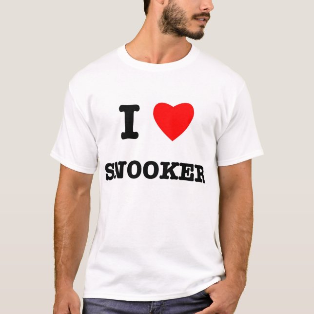 I LOVE SNOOKER T-Shirt (Front)