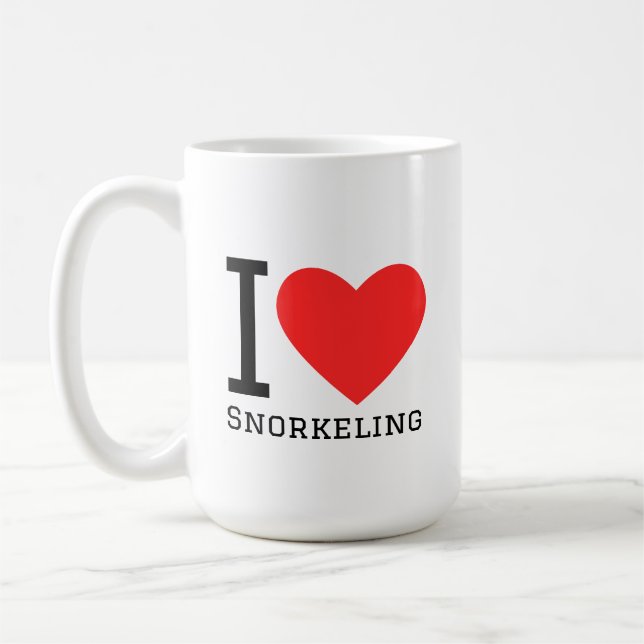 I love snorkeling coffee mug (Left)