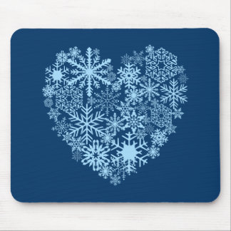 I Love Snow Mousepad