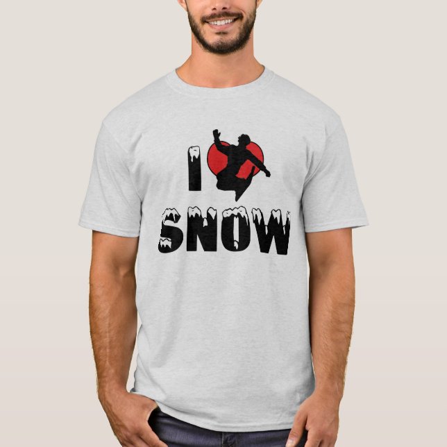 I Love Snow T-Shirt (Front)