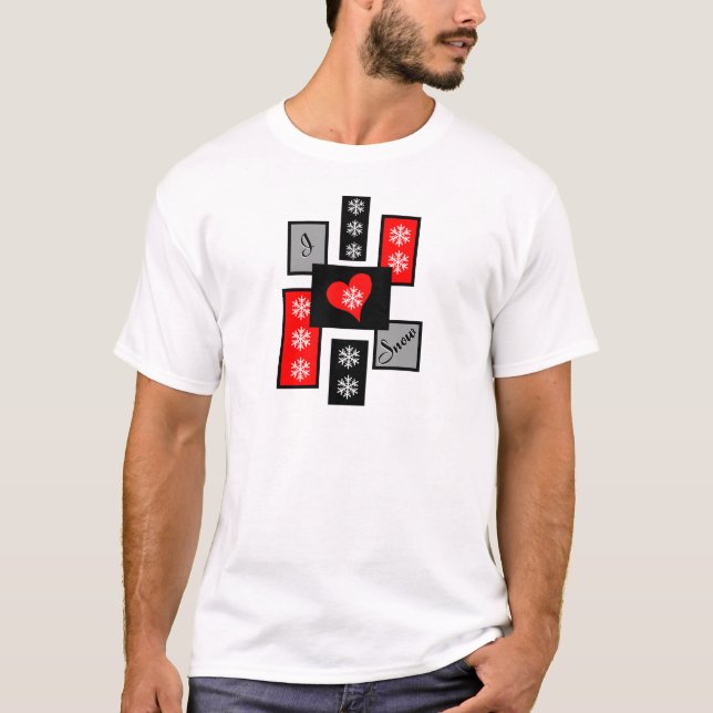 I Love Snow T-Shirt (Front)
