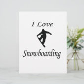 I Love Snowboarding (Standing Front)
