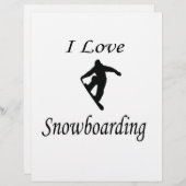 I Love Snowboarding (Front/Back)
