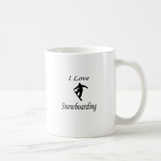I Love Snowboarding Coffee Mug