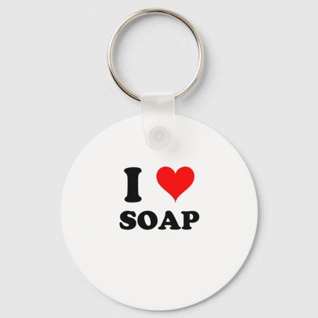 I Love Soap Keychain (Front)