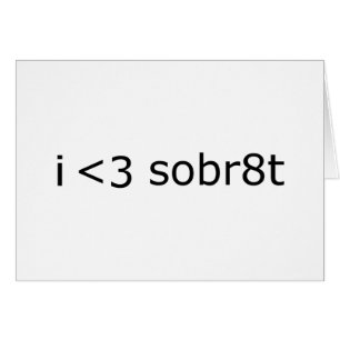 I Love Sobriety Cards