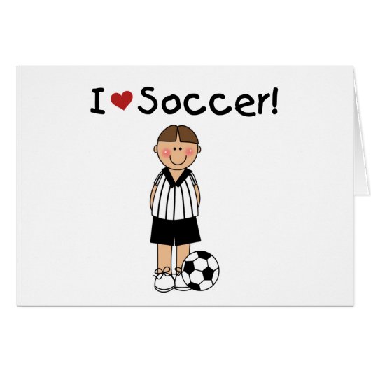 I Love Soccer Cards (Front Horizontal)