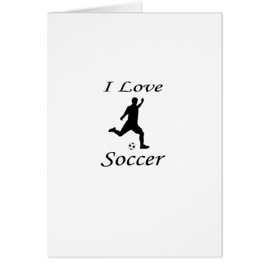 I Love Soccer Cards (Front)