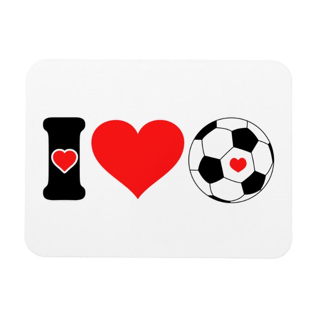 I love Soccer Magnet (Horizontal)