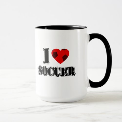 I Love Soccer _ Mugs