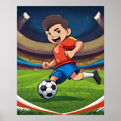 I love soccer  poster