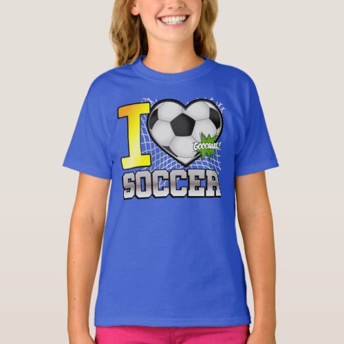 I love SOCCER  T_Shirt