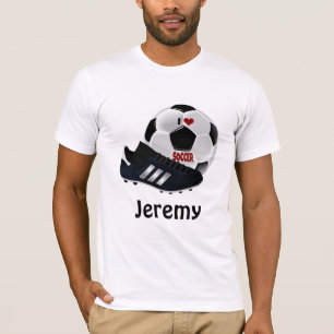 I Love Soccer template T-Shirt