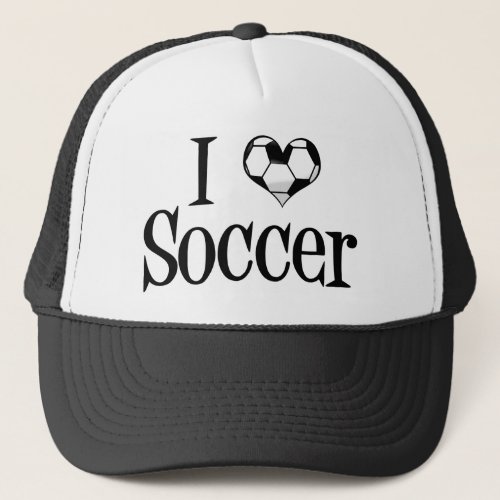 I Love Soccer Trucker Hat
