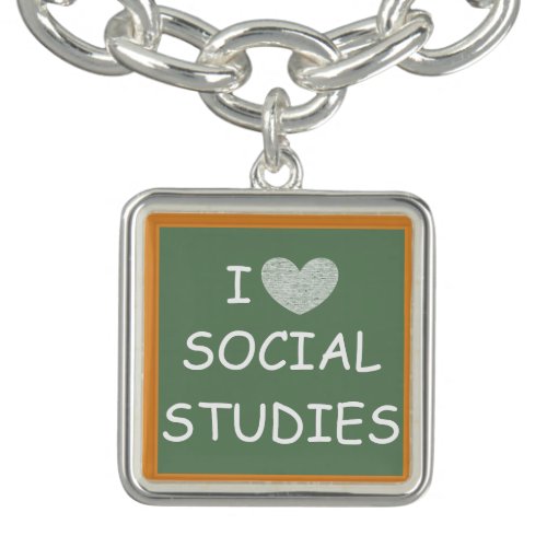 I Love Social Studies Bracelet