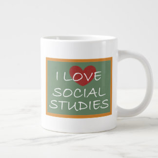 I Love Social Studies Giant Coffee Mug