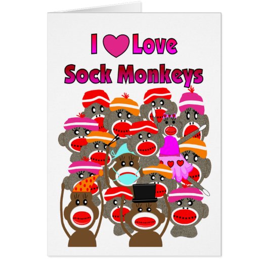 "I LOVE SOCK MONKEYS" Gifts (Front)