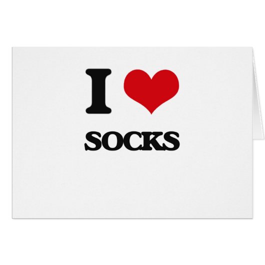 I love Socks Cards (Front Horizontal)