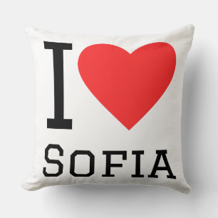 I love Sofia Throw Pillow