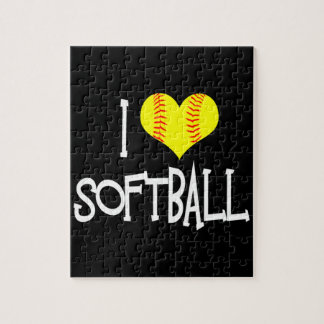 I Love Softball Jigsaw Puzzle