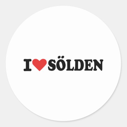 I love Slden Classic Round Sticker