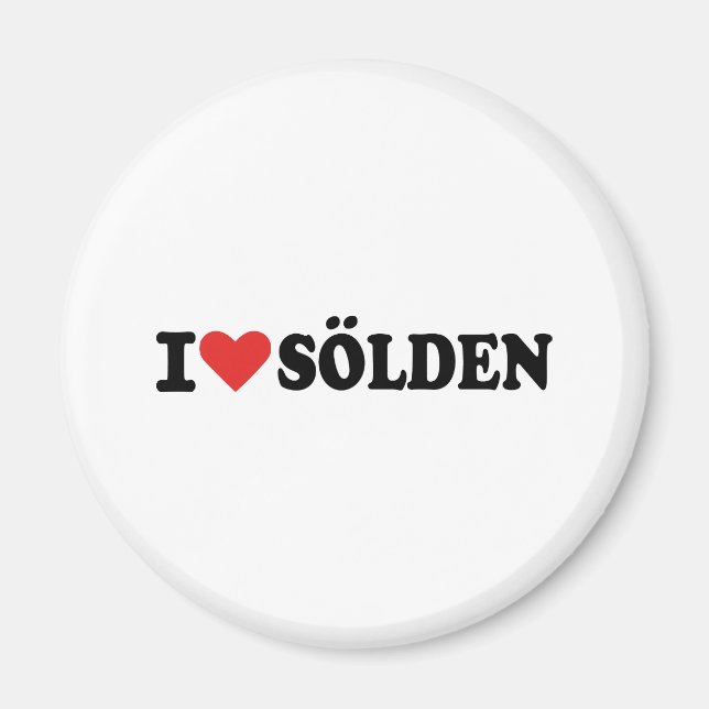 I love Sölden Magnet (Front)