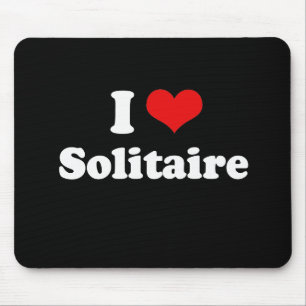 I Love Solitaire Tshirt Mouse Pad