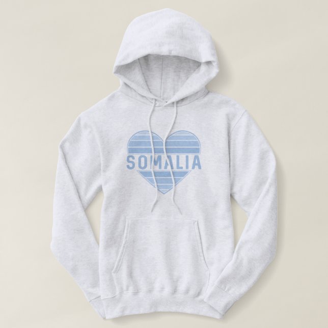 I Love Somalia, Somali Heart Hoodie (Design Front)