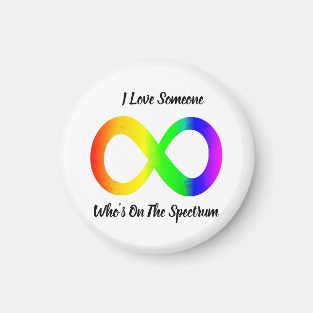 I Love Someone on the Spectrum ASD Magnet  (Front)