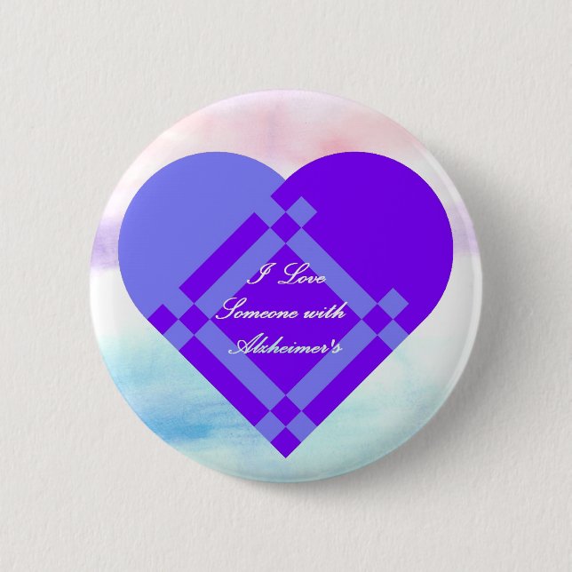 I Love Someone Pinback Button (Front)