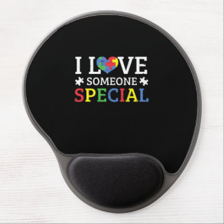 I Love Someone Special Puzzle Autism Awareness Gel Mouse Pad
