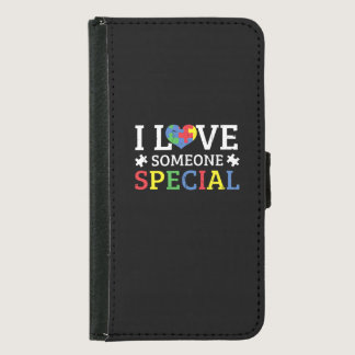 I Love Someone Special Puzzle Autism Awareness Samsung Galaxy S5 Wallet Case