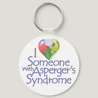 I Love Someone With Asperger's Keychain