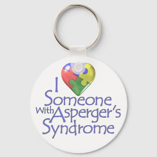 I Love Someone With Asperger's Keychain