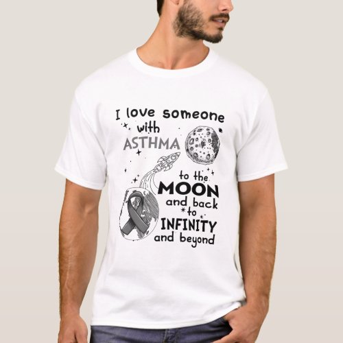 I love Someone with Asthma Awareness T_Shirt